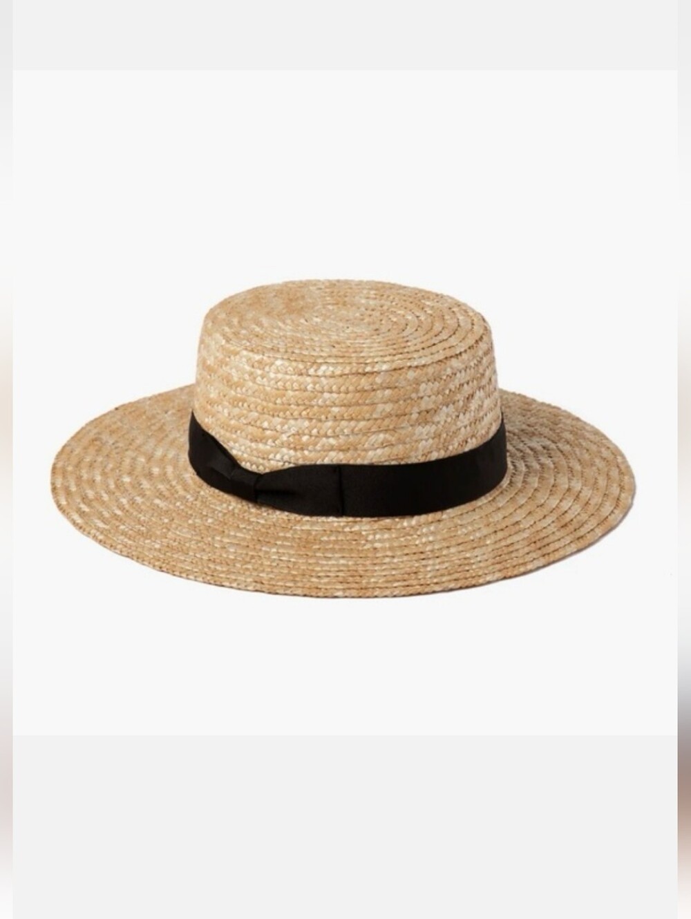 Lack Of Color Natural Straw The Spencer Boater Hat Size L (59CM)